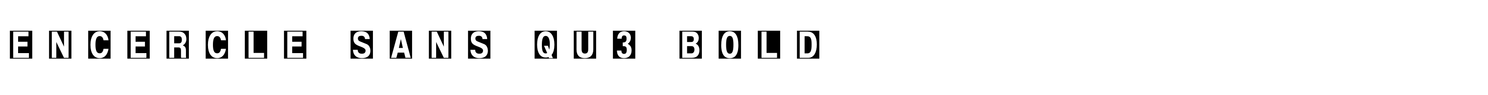 Encercle Sans Qu3 Bold